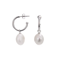 SS Ring and Pearl Stud Earrings