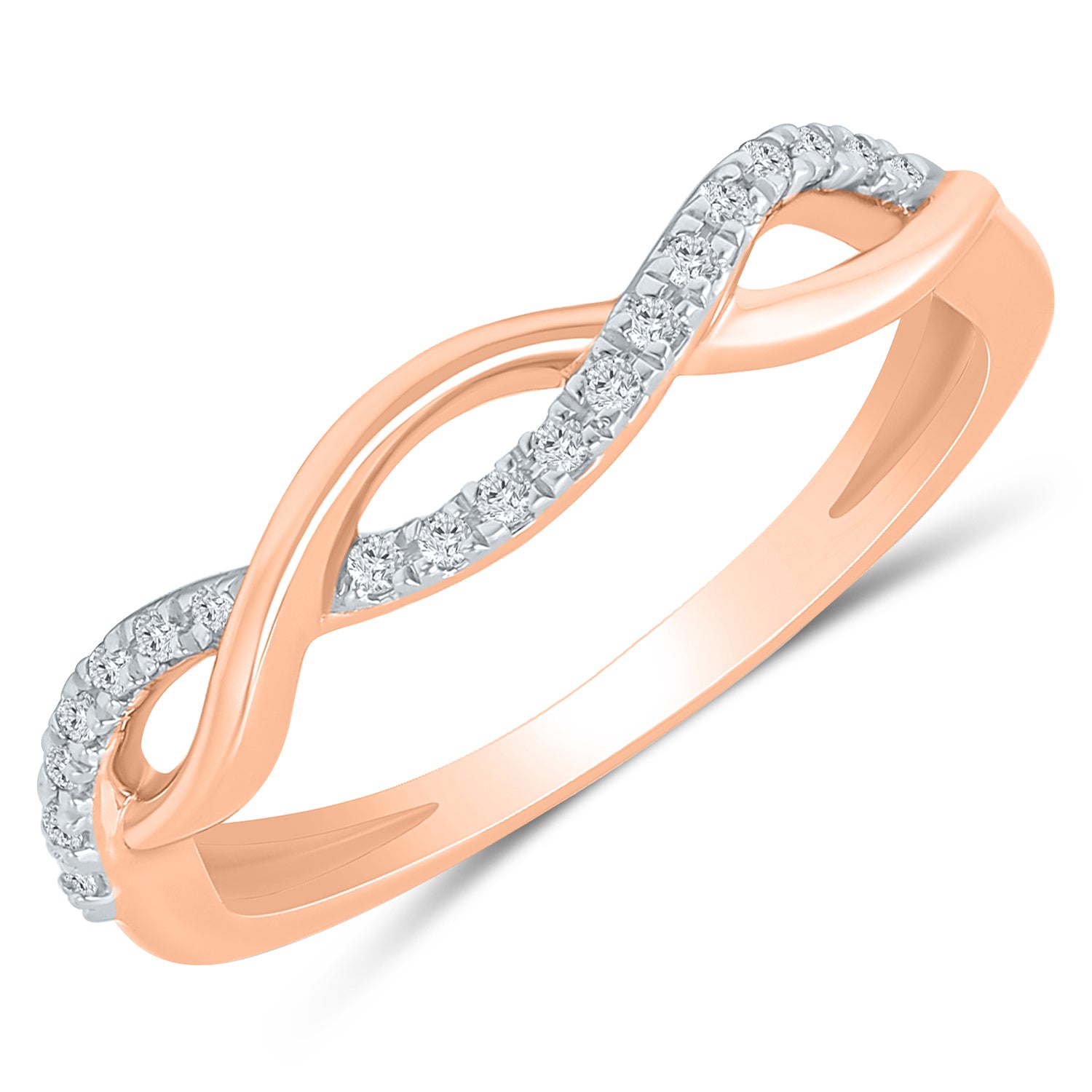 10kr Curved Ring .10cttw