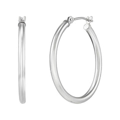 14KWG 2 X 25MM HOOP EARRINGS