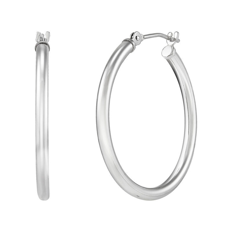 14KWG 2 X 25MM HOOP EARRINGS