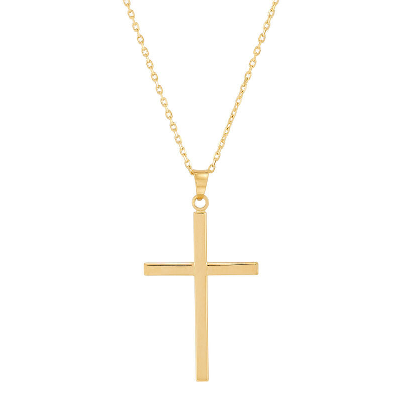 14KYG POL CROSS ON FORZANTINA CHAIN