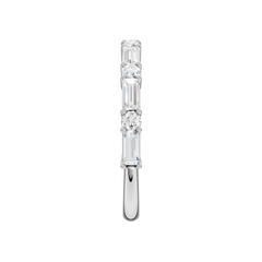 14K White Gold Diamond Wedding Band