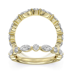 14K Yellow Gold Diamond Wedding Band