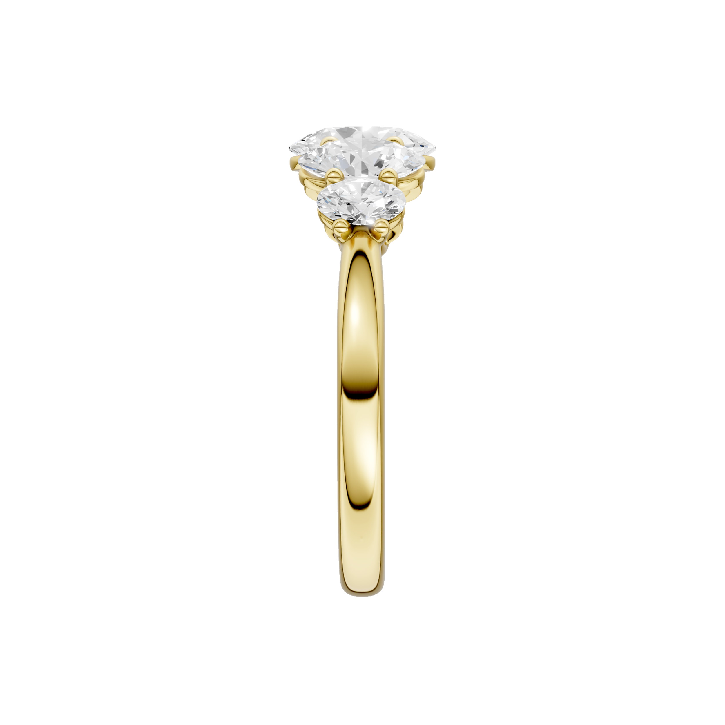 14K Yellow Gold Graduated 5-Stone Band