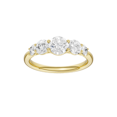 14K Yellow Gold Graduated 5-Stone Band