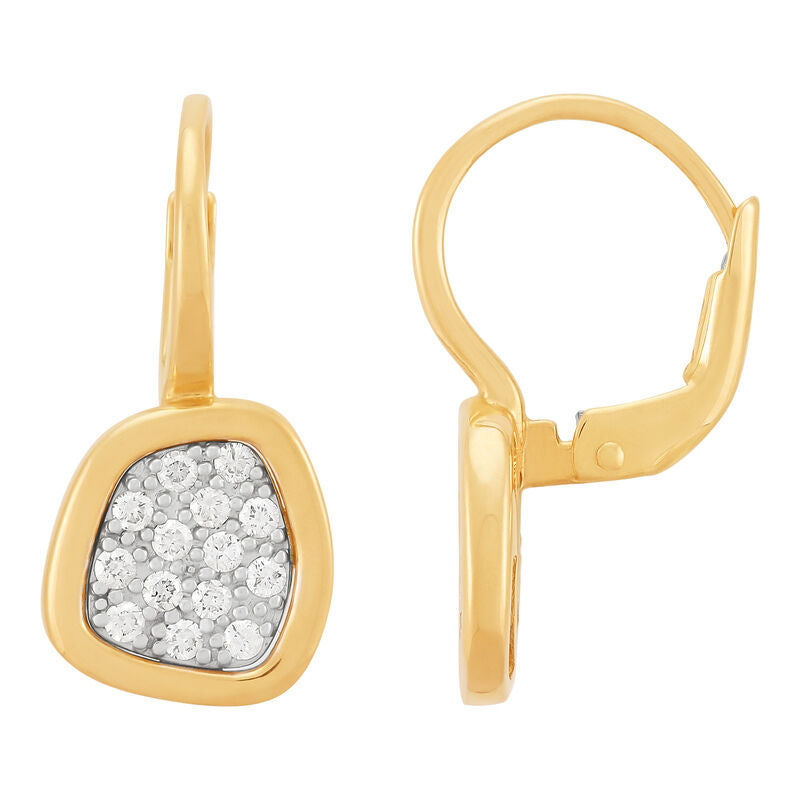 14KY DIA DROP EARRINGS D=.31CTTTW