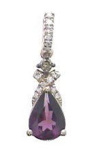 10KRG RHODI GARNET & DIA PEND
