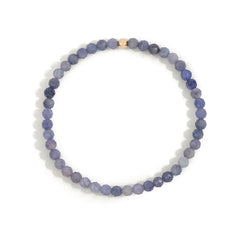 Tanzanite Gemstone Bead Bracelet - 4MM