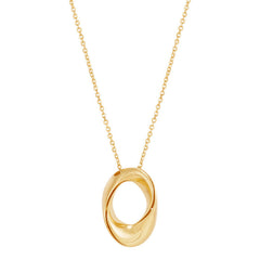 14KYG ELONGATED TEARDROP PEND