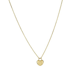 14KYG PUFFED HEART PENDANT