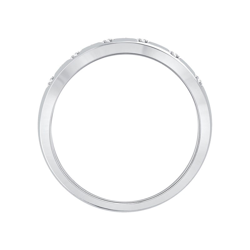 Sterling Silver Diamond Scatter Ring