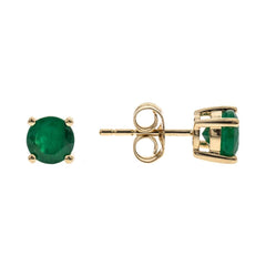 10KYG EMERALD STUD