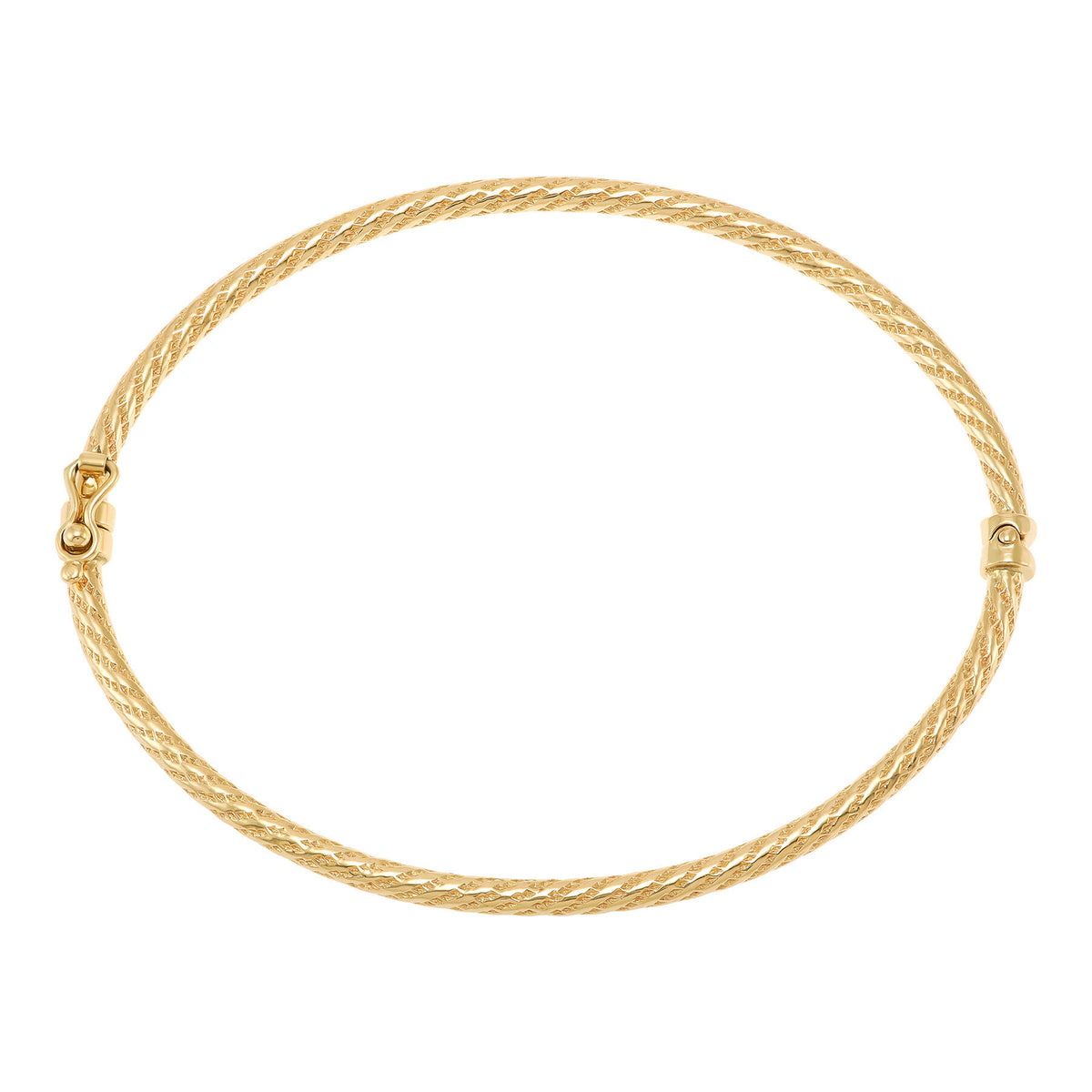 14K Yellow Gold Bangle Bracelet