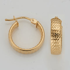 14KYG 4X10MM TEXT HOOP