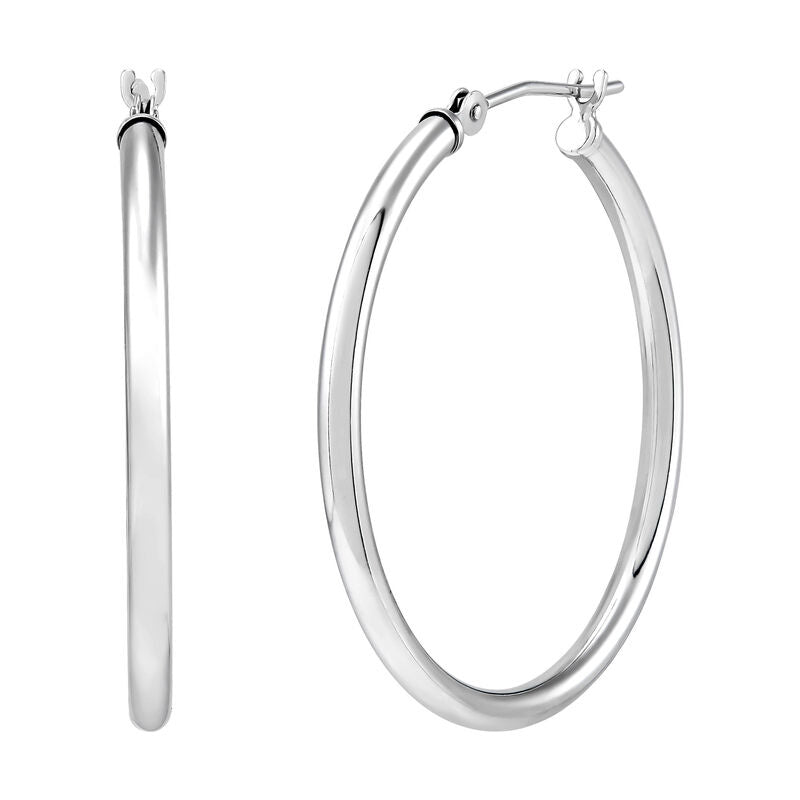 14KWG 2 X 30 HOOPS EARRINGS