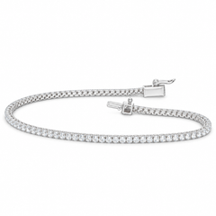 14K White Gold Tennis Bracelet