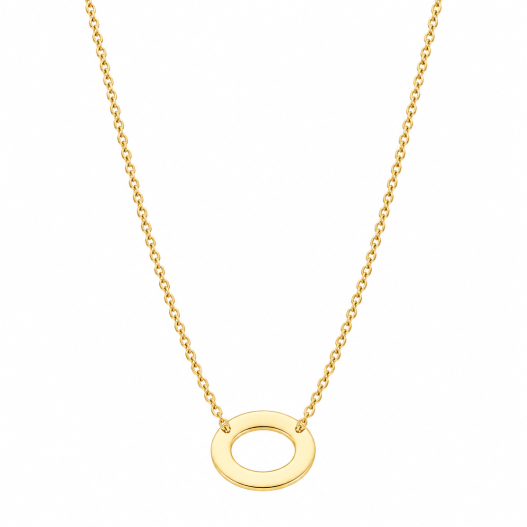 10K Yellow Gold Oval Pendant