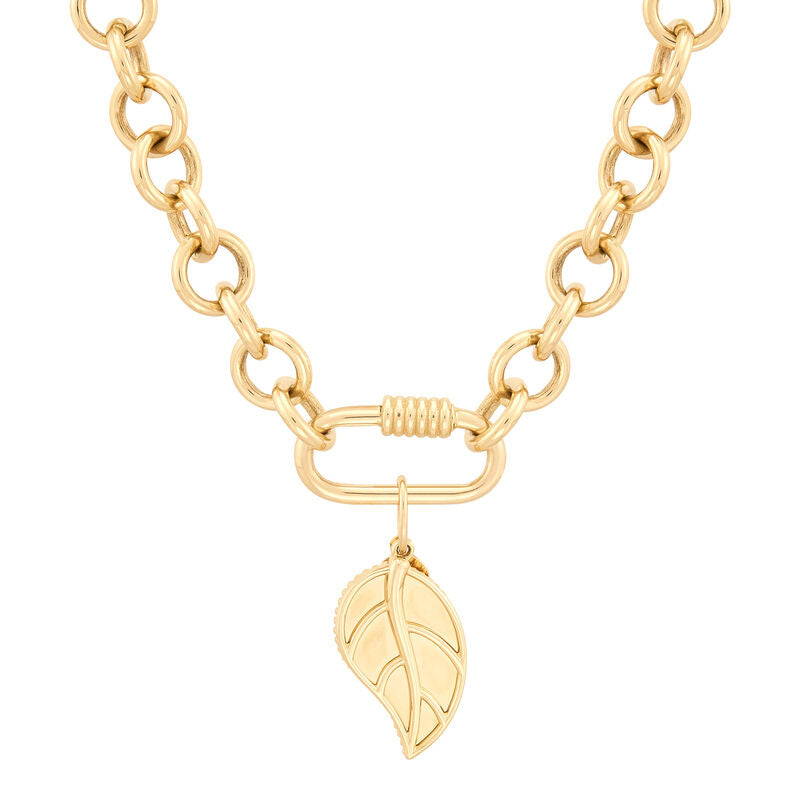 14KY POL SOLID LEAF
