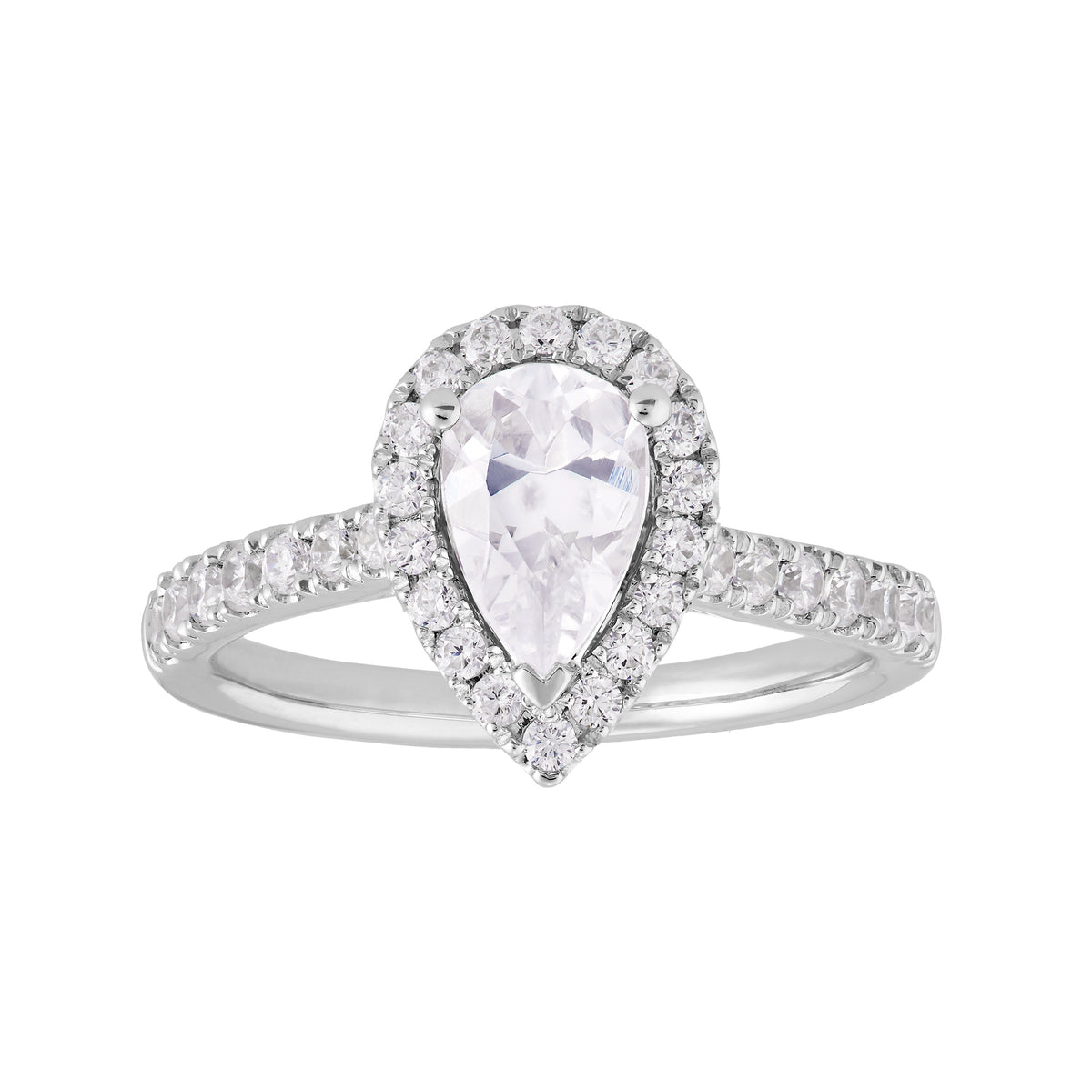 LAB GROWN 14KW-1.03CT PEAR - #LG538258336