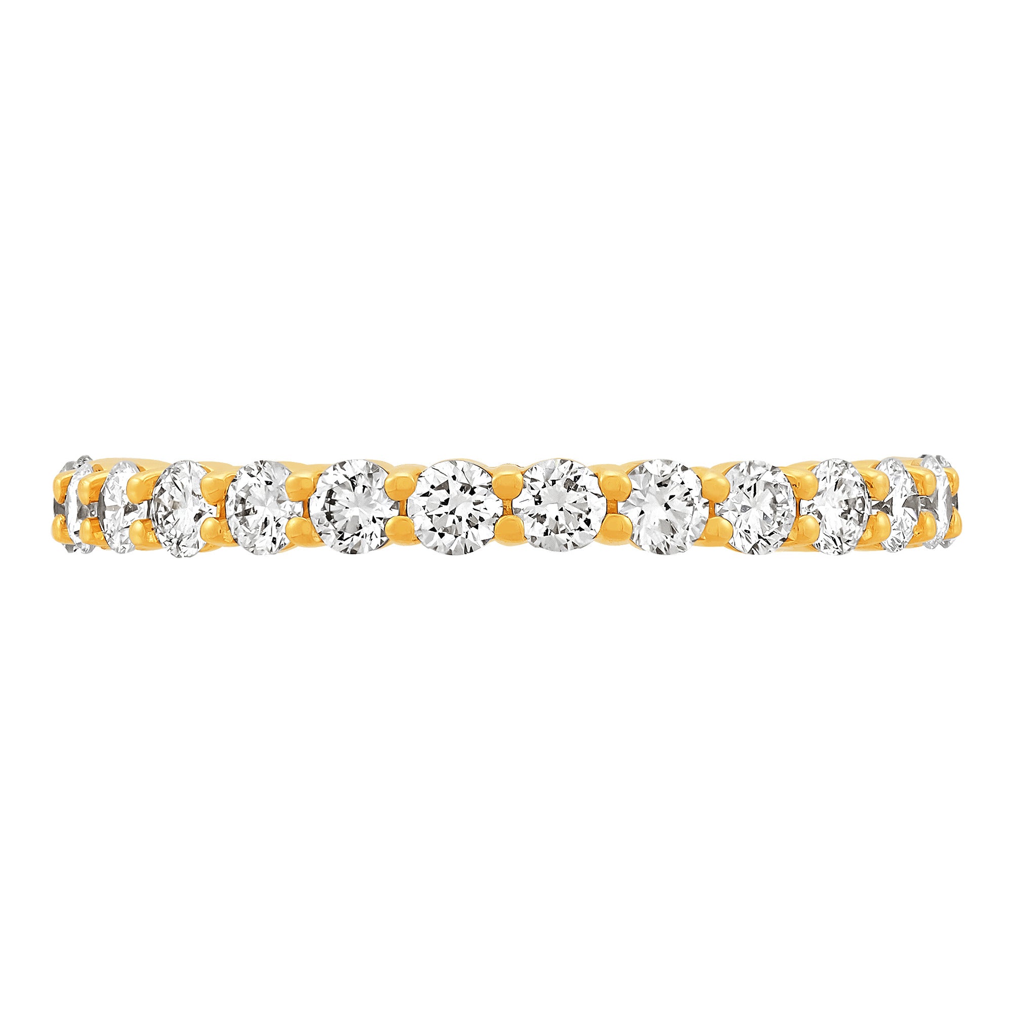 Shared Prong 3/4 Eternity Wedding Band