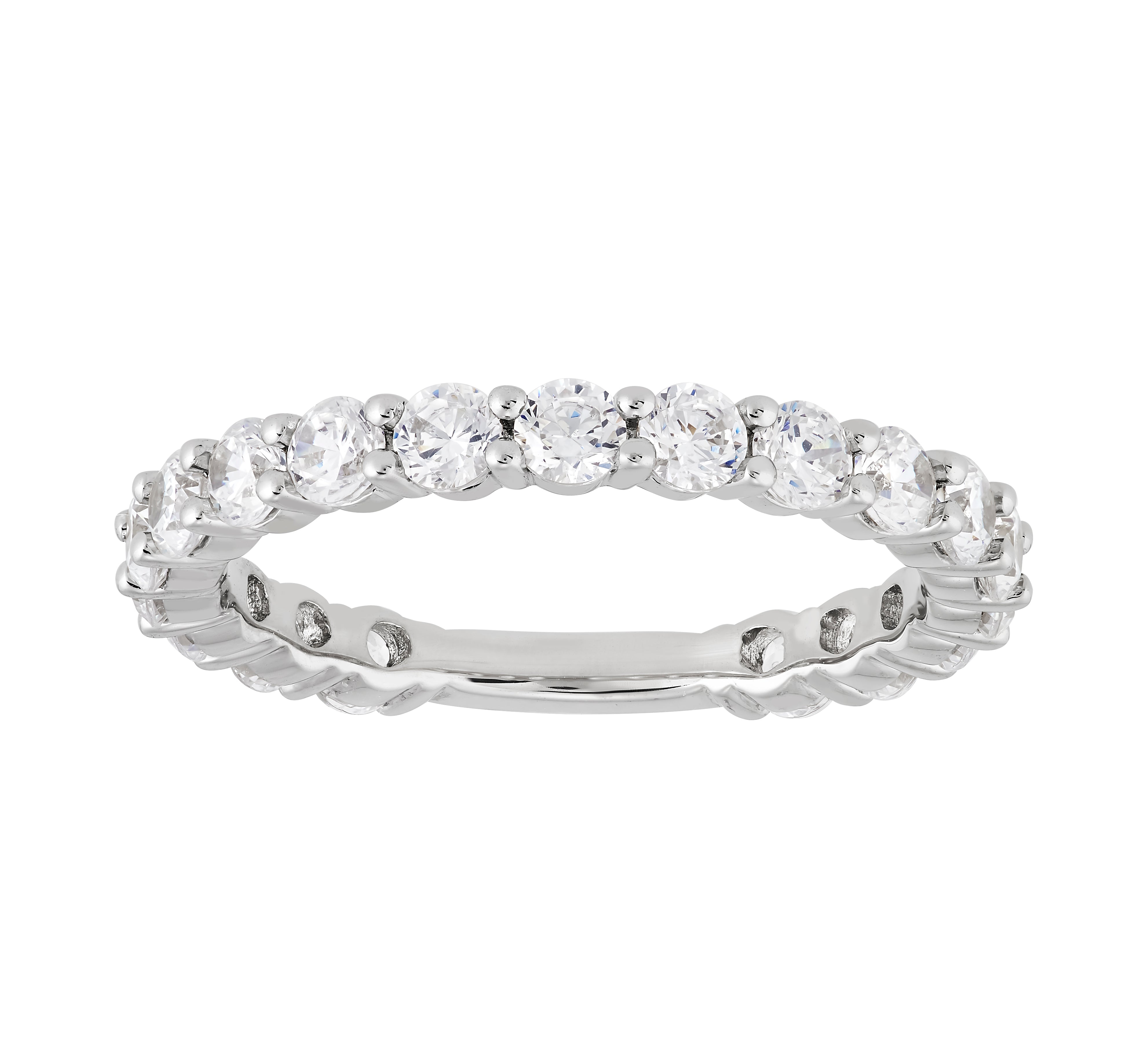 Lab Grown - 14Kw 1.52Cttw Prong Set Diamond Wedding Band
Size 7