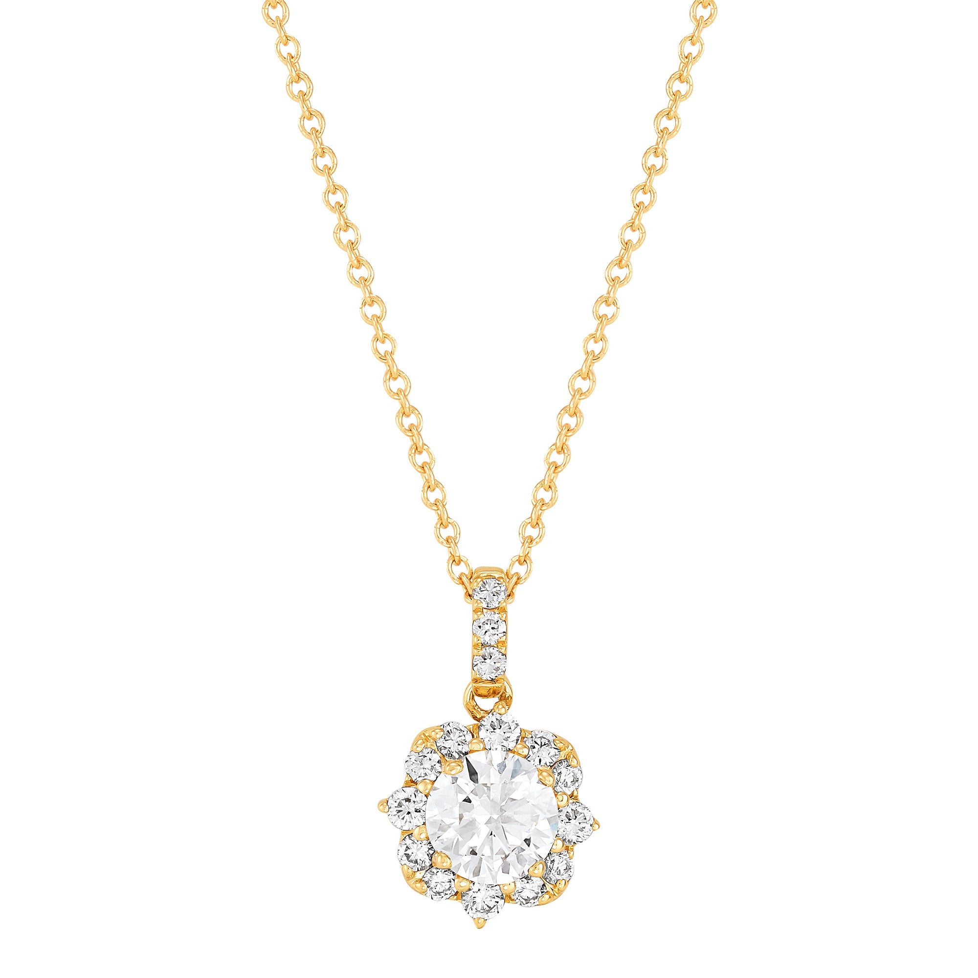 Lab Pendant Necklace