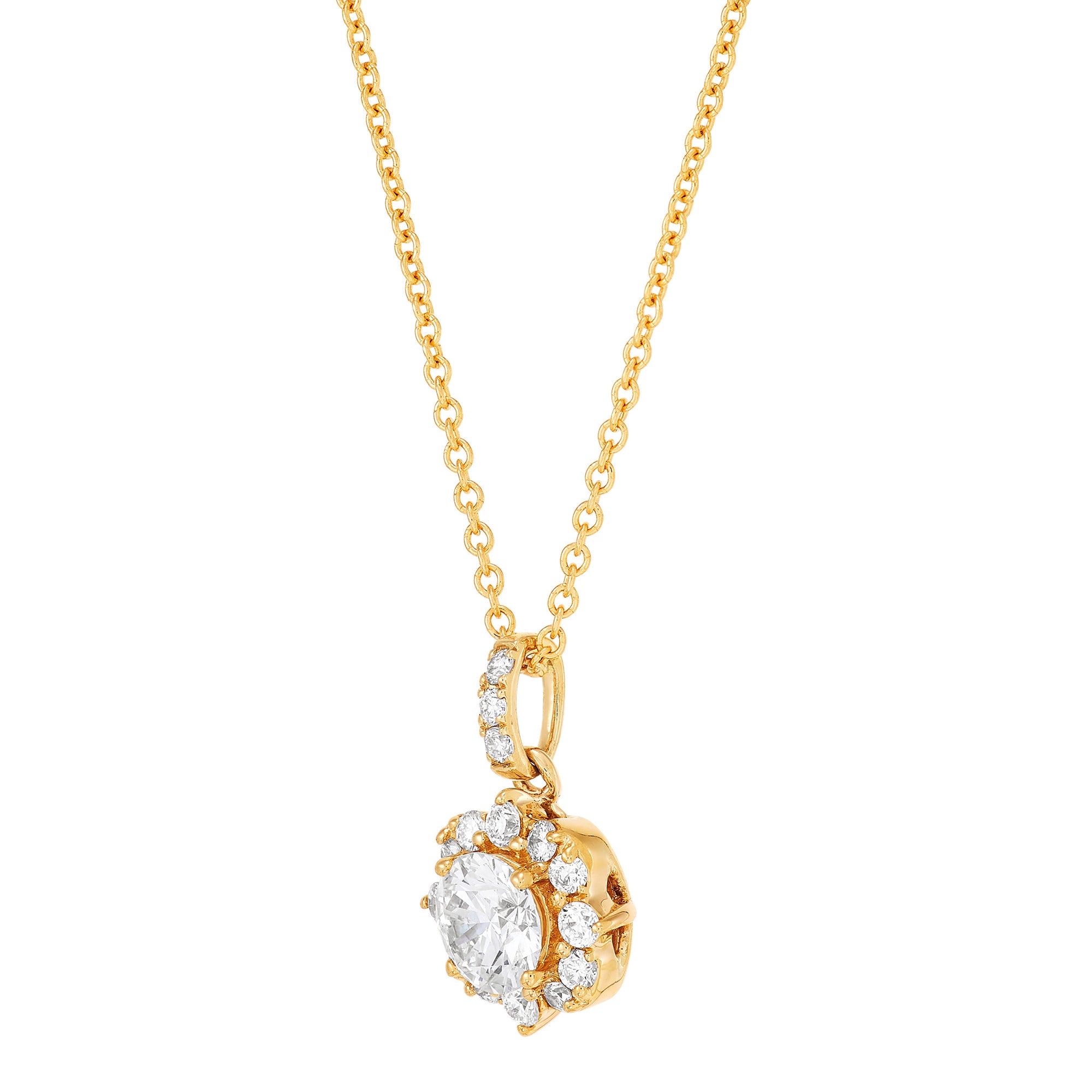 Lab Pendant Necklace
