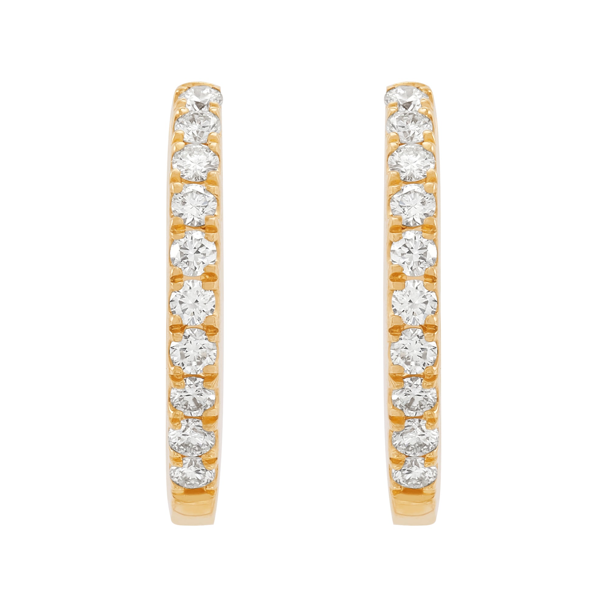 Lab Diamond Hoops
