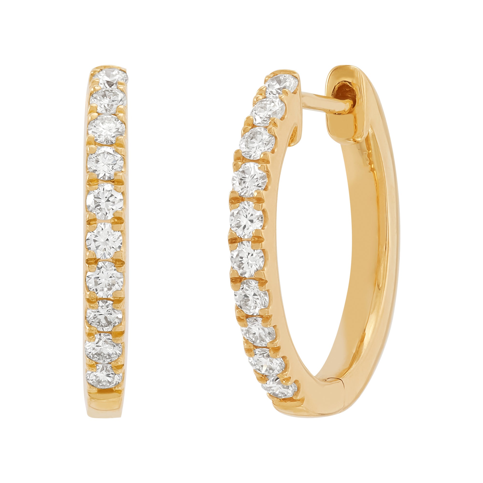 Lab Diamond Hoops