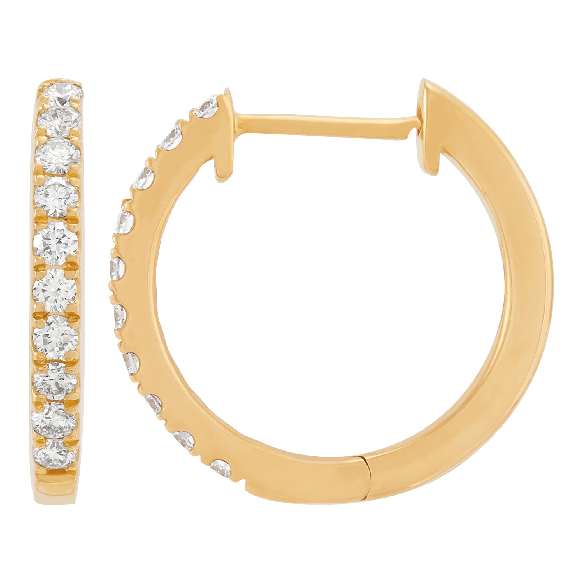 Lab Diamond Hoops