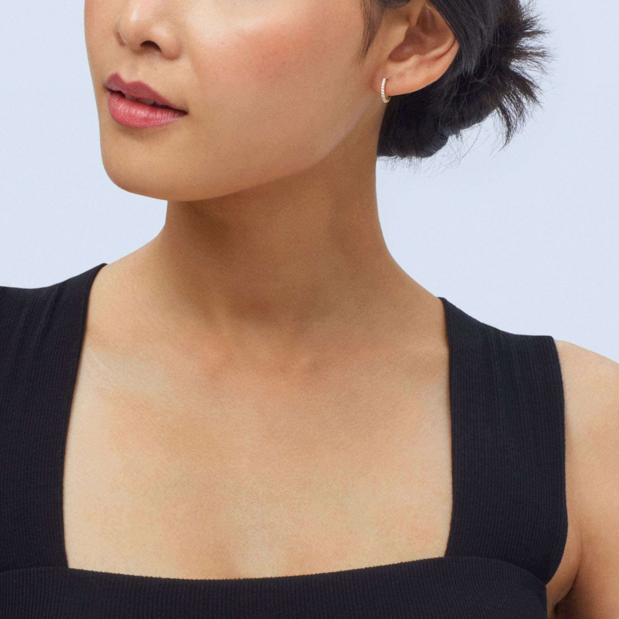 Lab Diamond Hoops