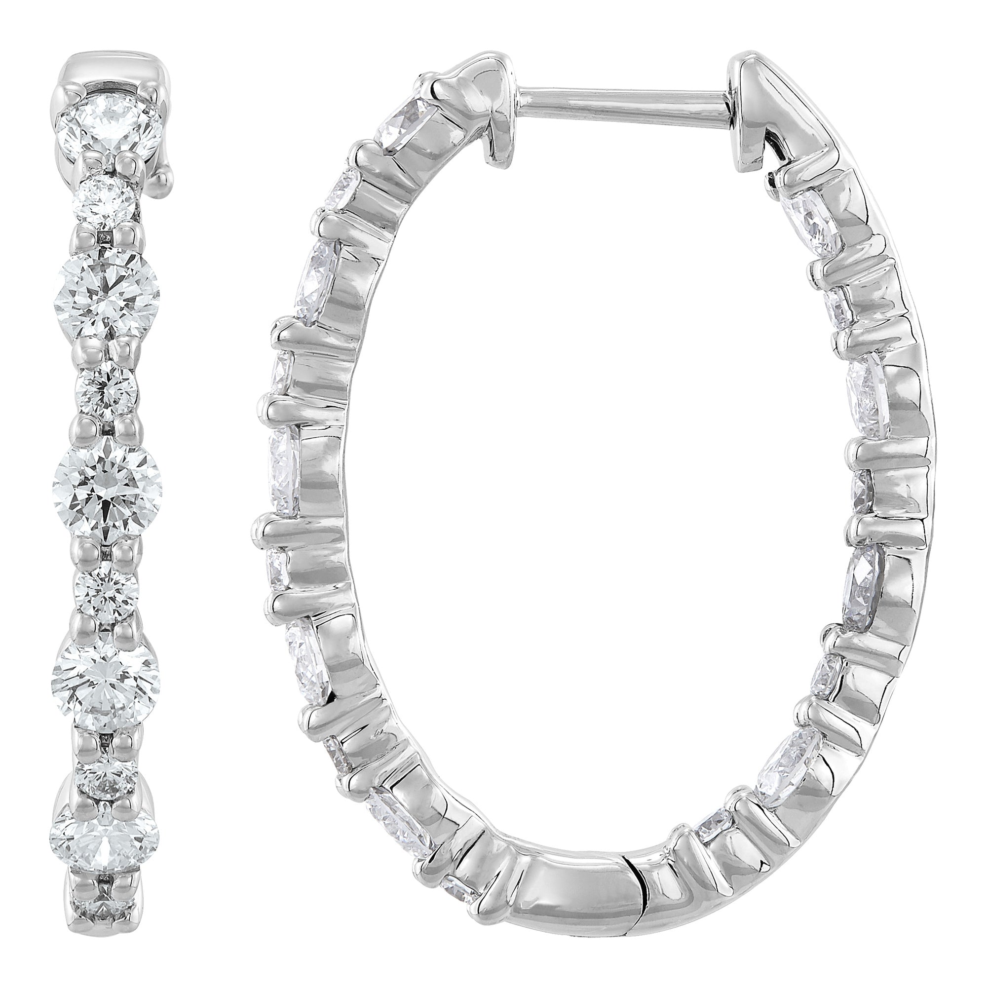 Lab Diamond Hoops