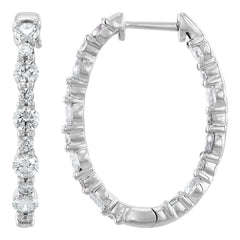 Lab Diamond Hoops