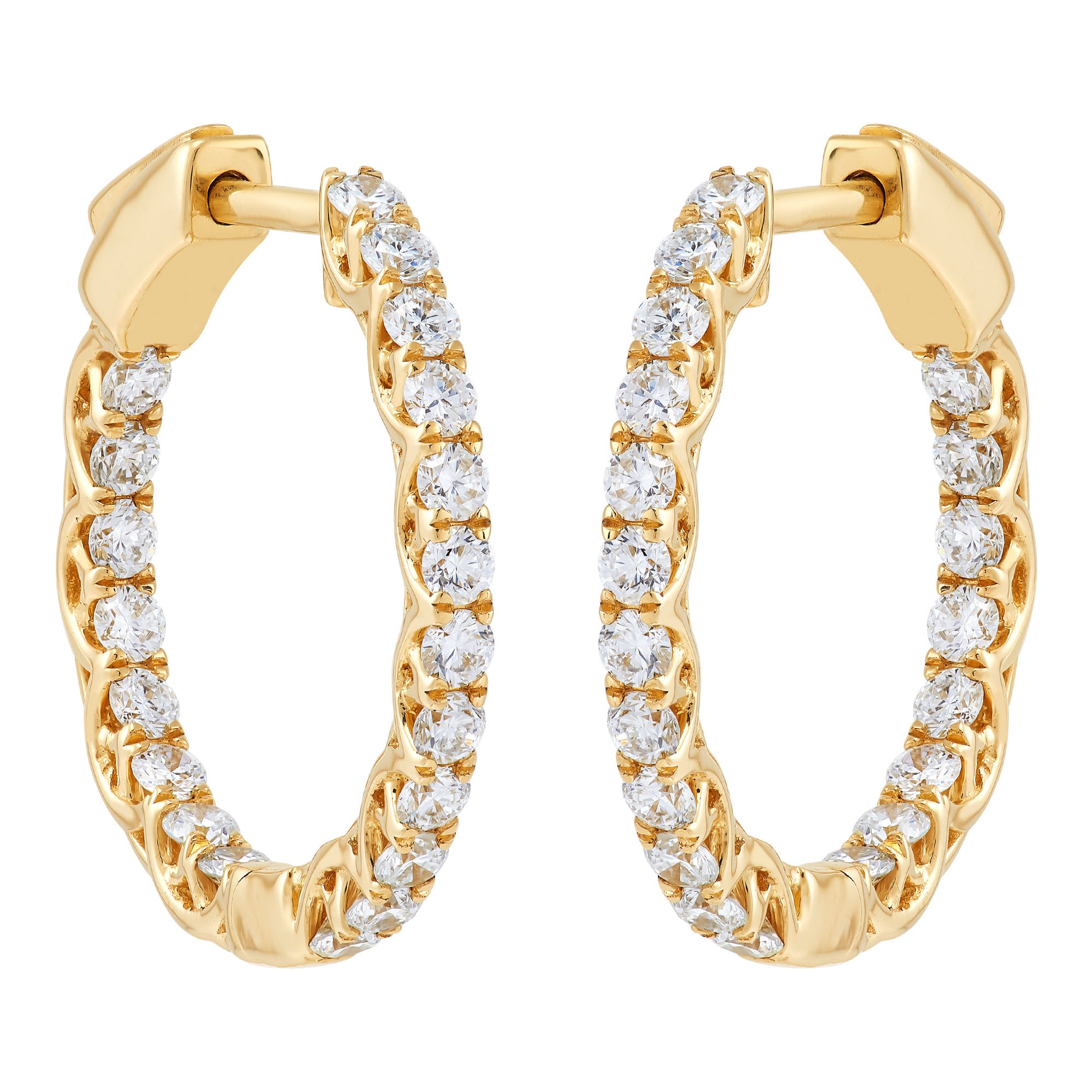 Lab Diamond Hoops