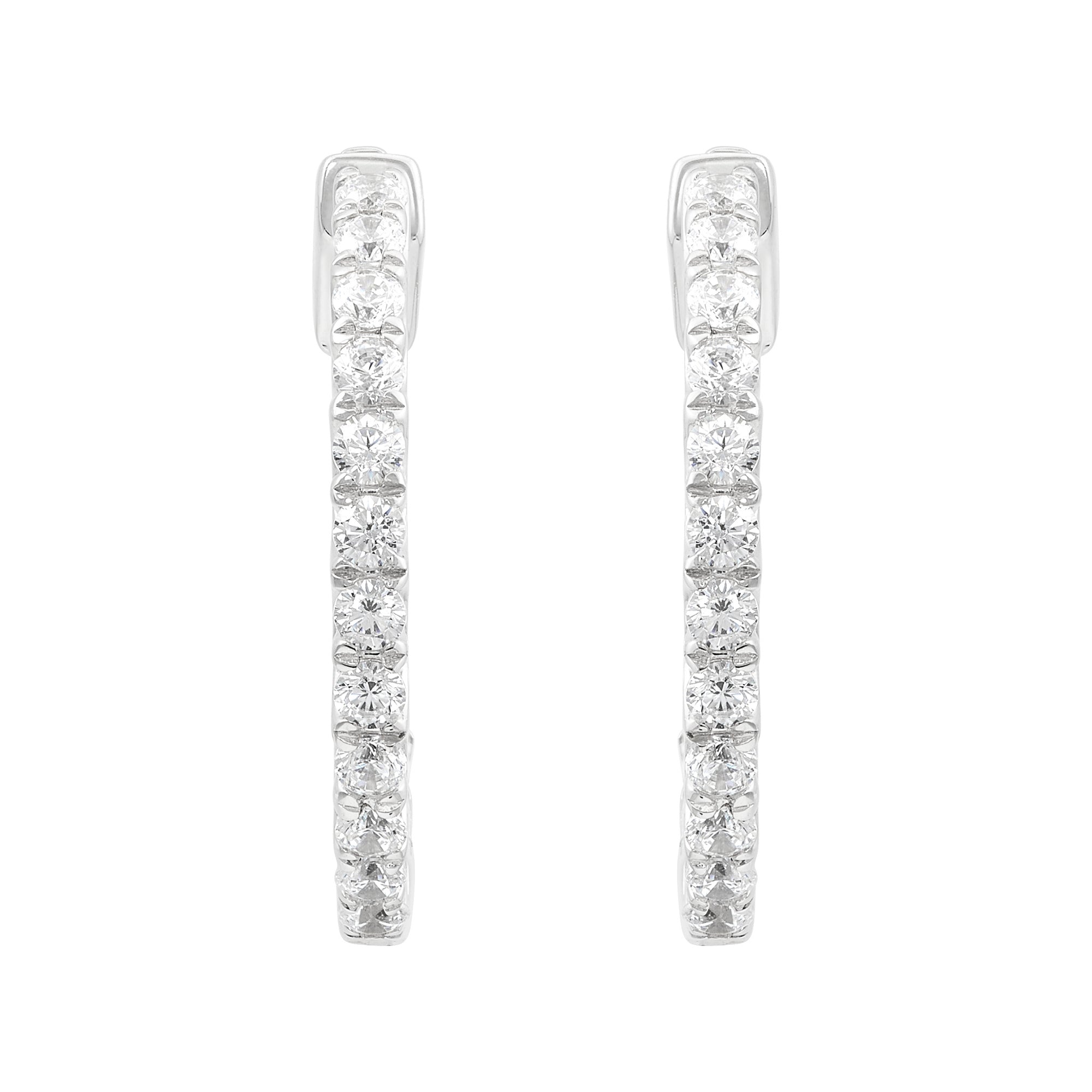 Lab Diamond Hoops