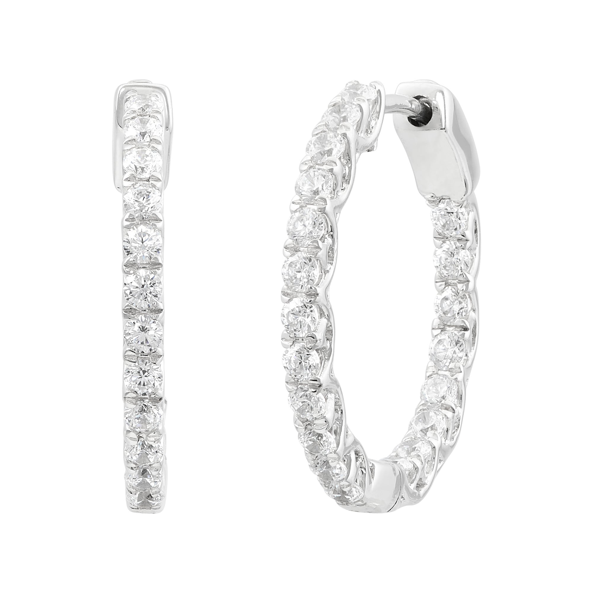 Lab Diamond Hoops