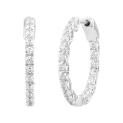 Lab Diamond Hoops
