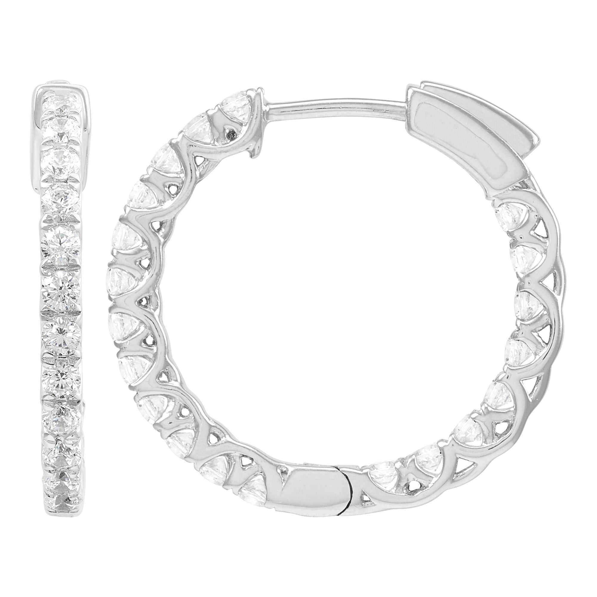 Lab Diamond Hoops
