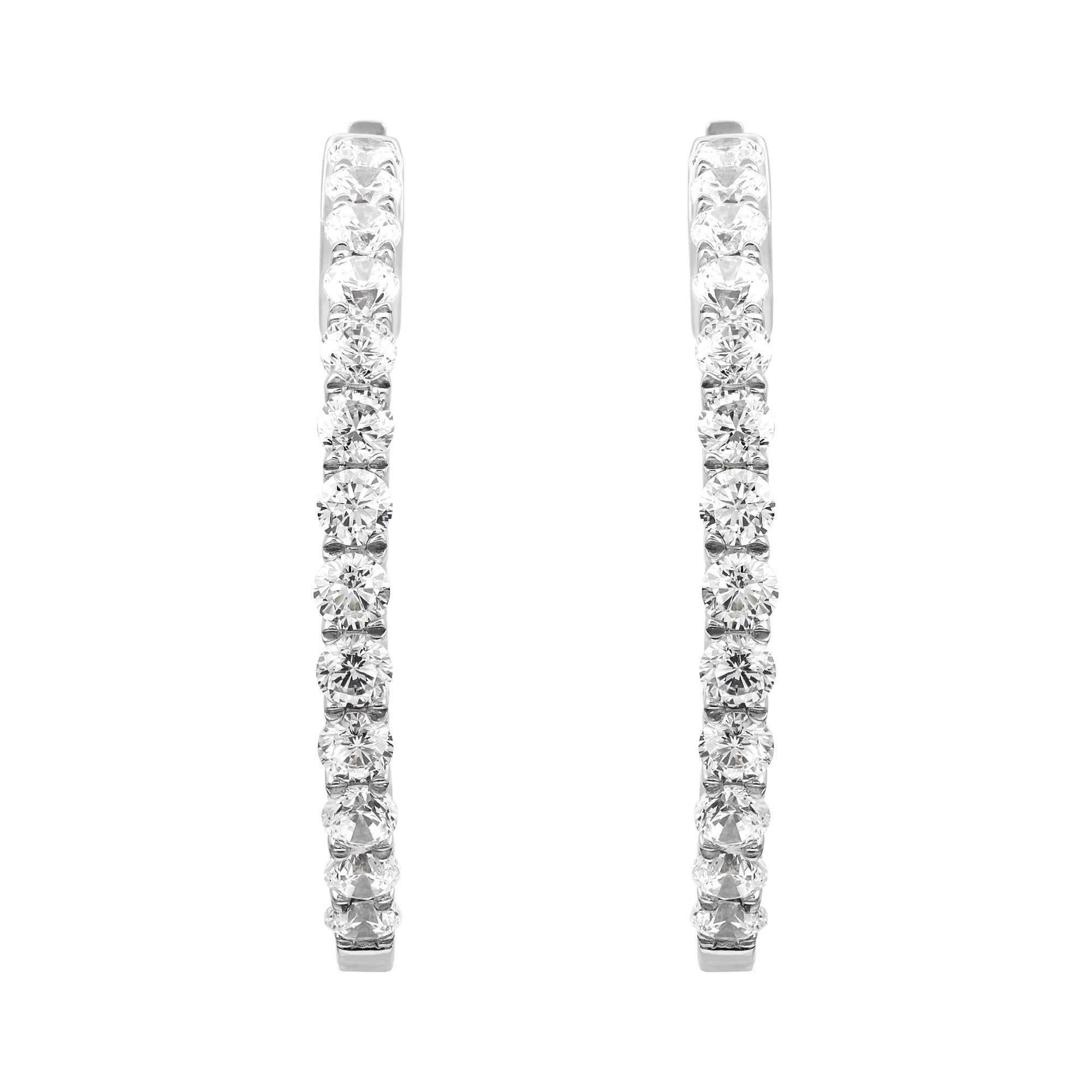 Lab Diamond Hoops