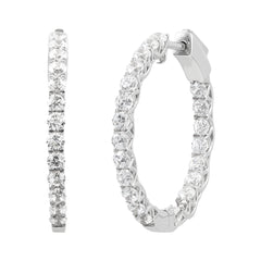 Lab Diamond Hoops