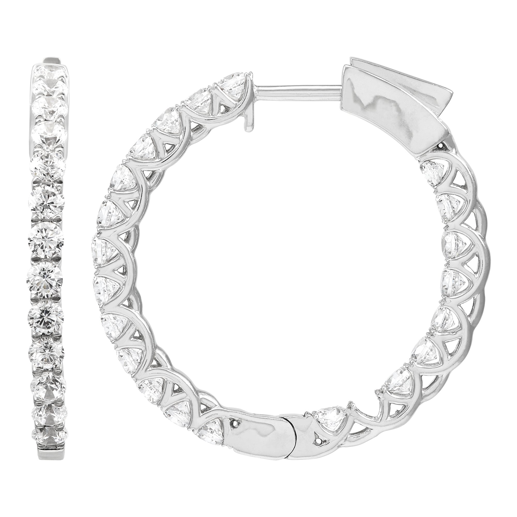 Lab Diamond Hoops