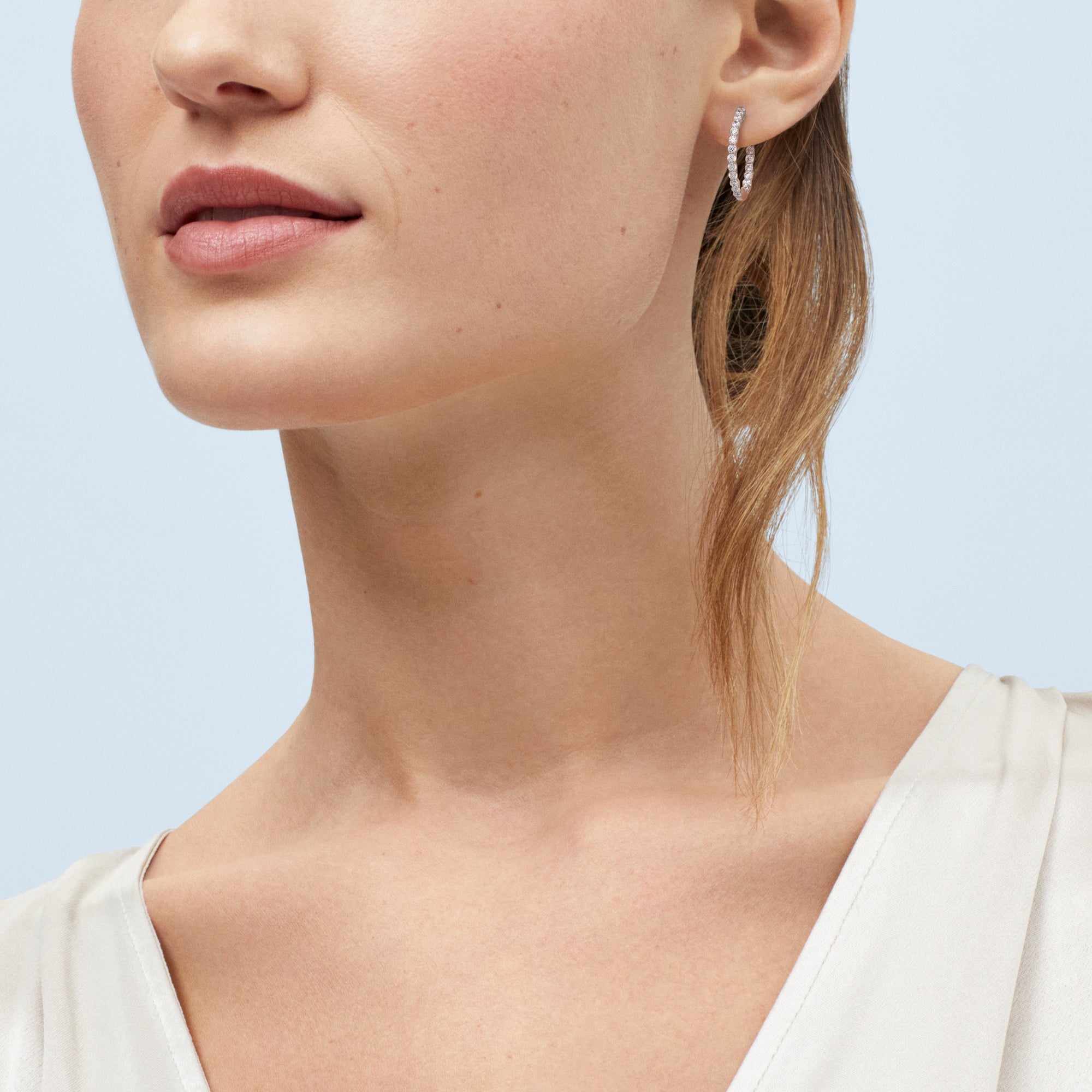Lab Diamond Hoops