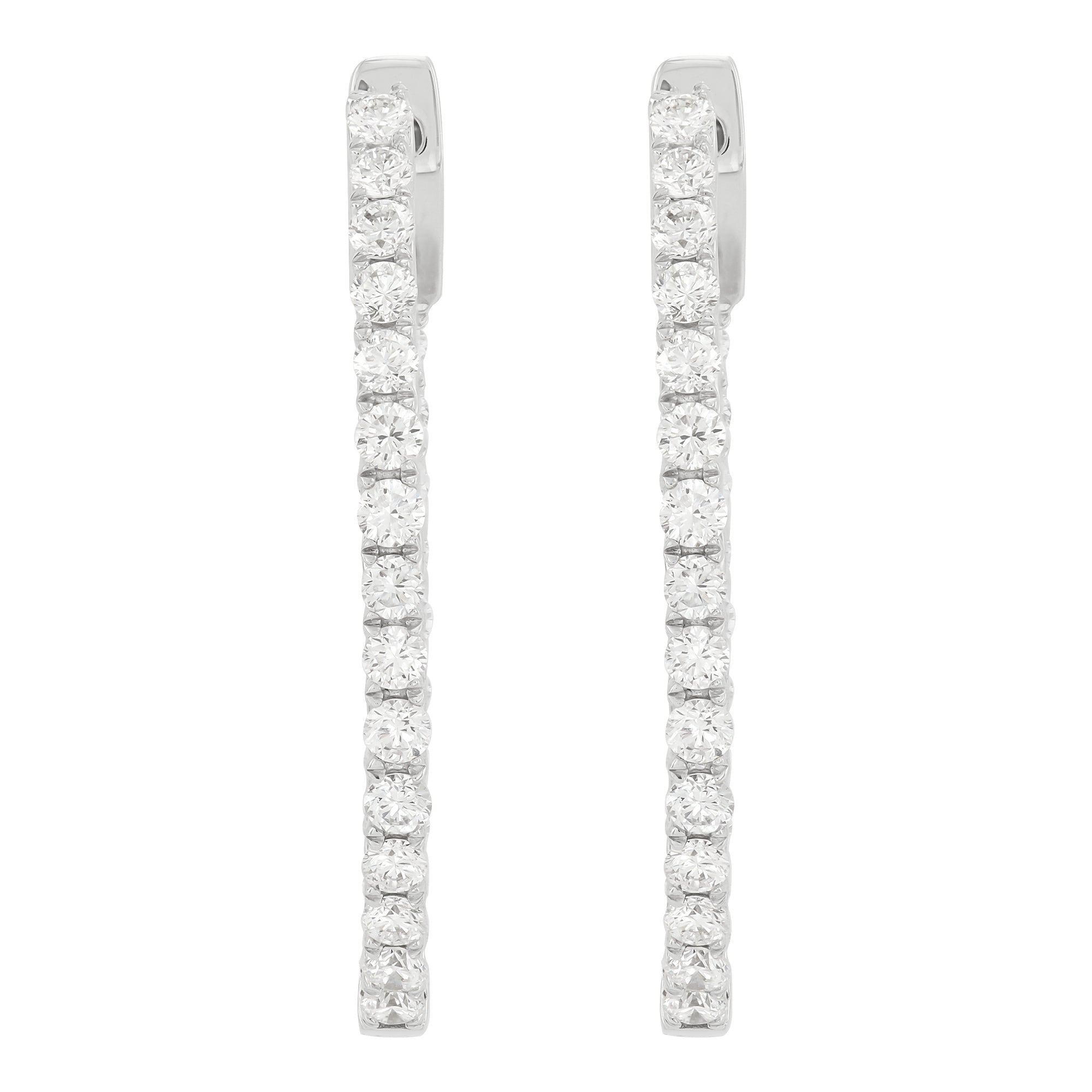 Lab Diamond Hoops