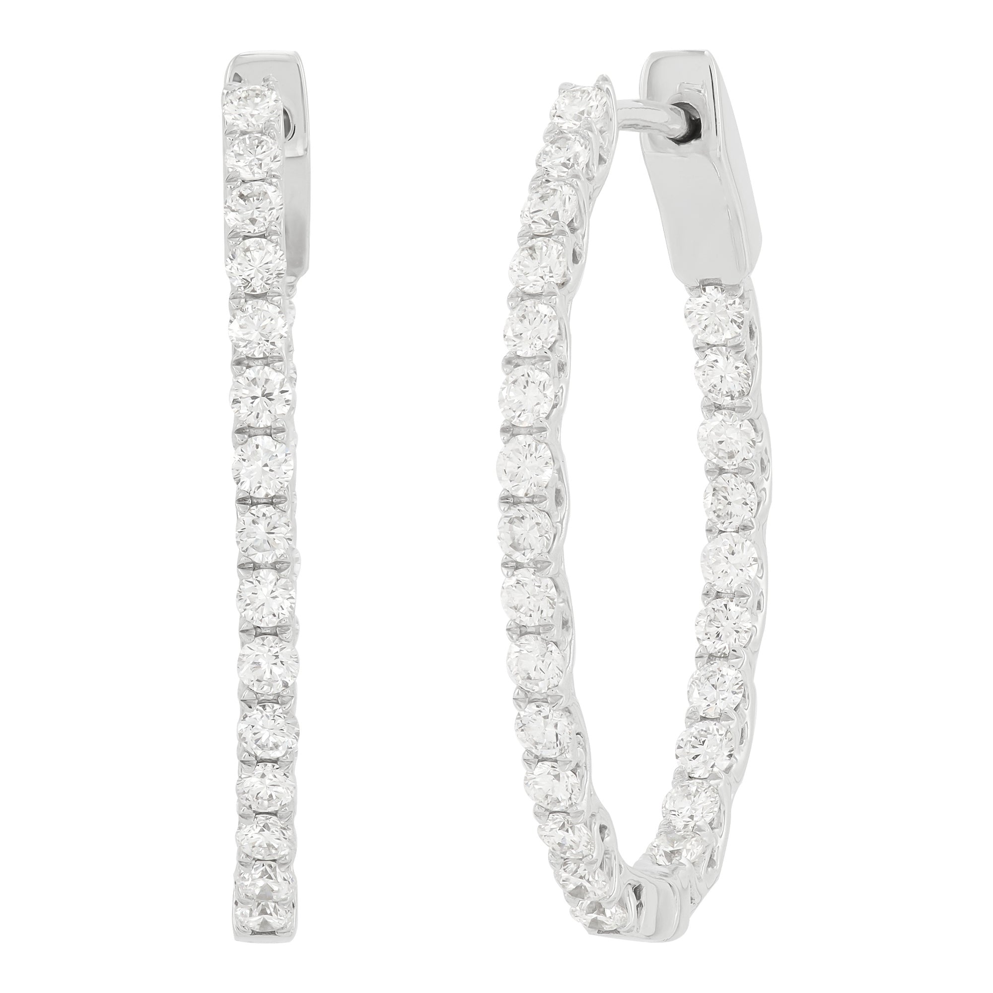 Lab Diamond Hoops