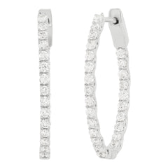 Lab Diamond Hoops