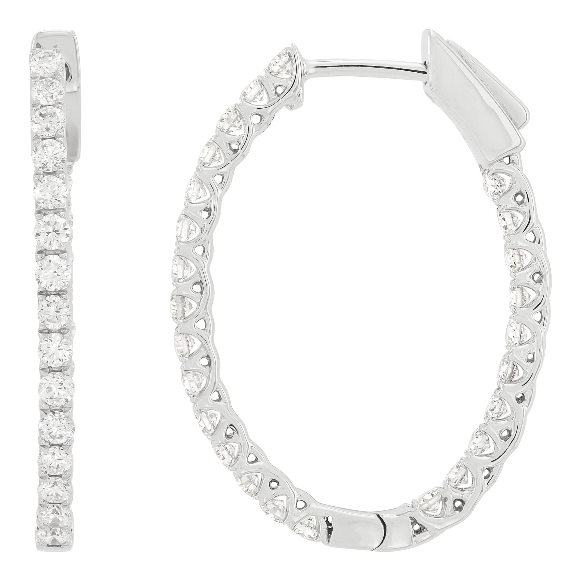 Lab Diamond Hoops