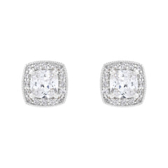 Lab Halo Earrings