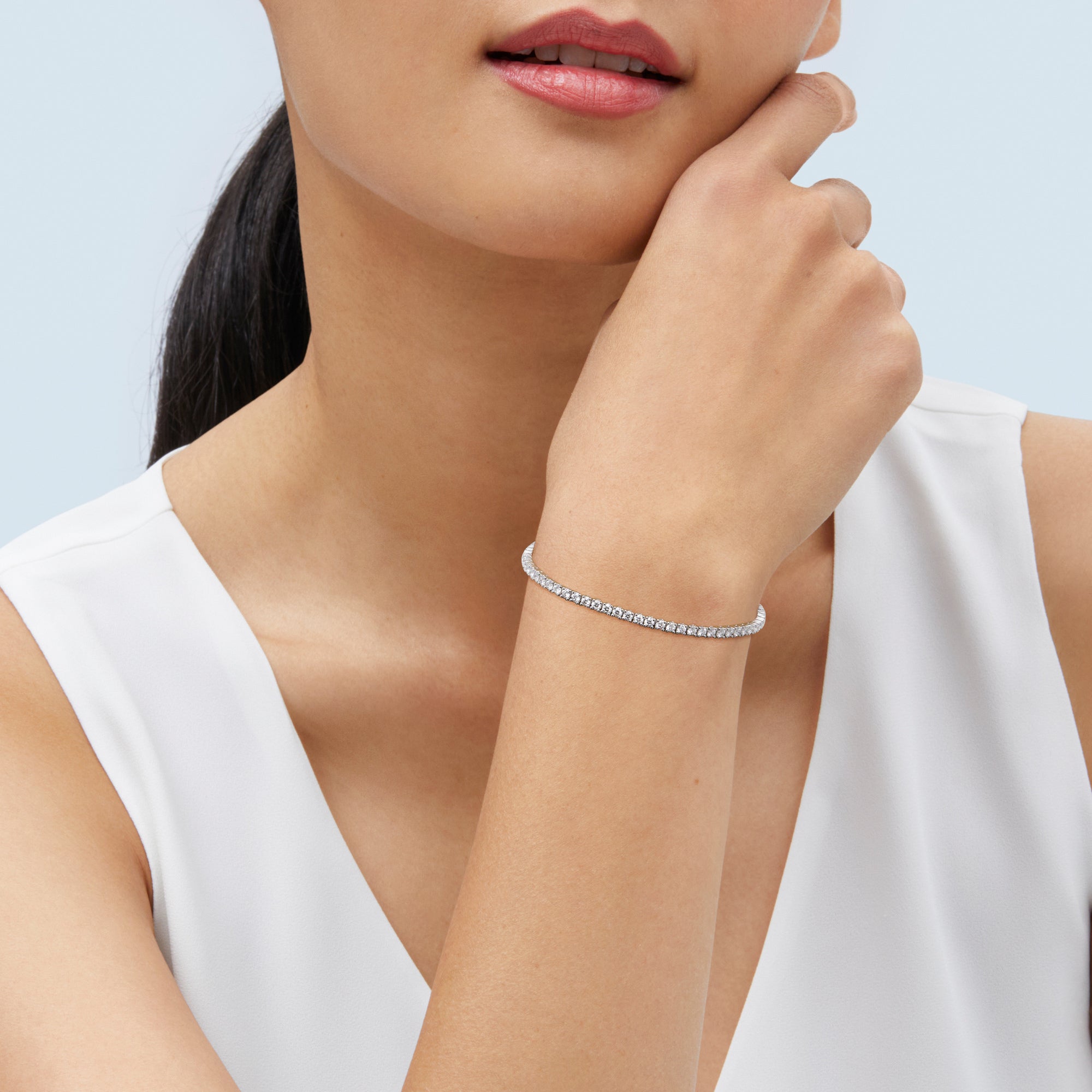 Lab Tennis Bracelet