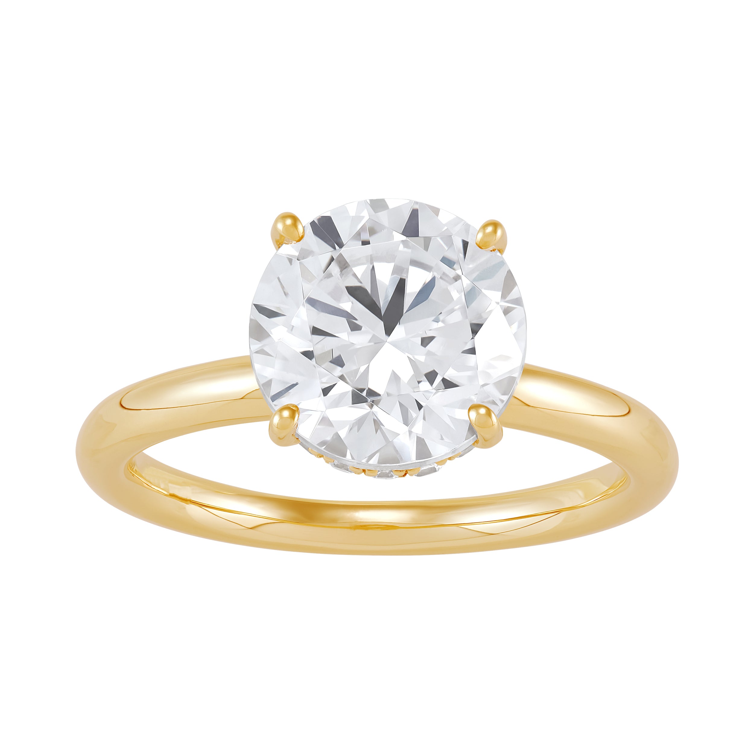 Lab Grown - 14Ky 3.15Cttw F Vs1 Hidden Halo Round Solitaire
Rb=3.00Ct
Lg632412232