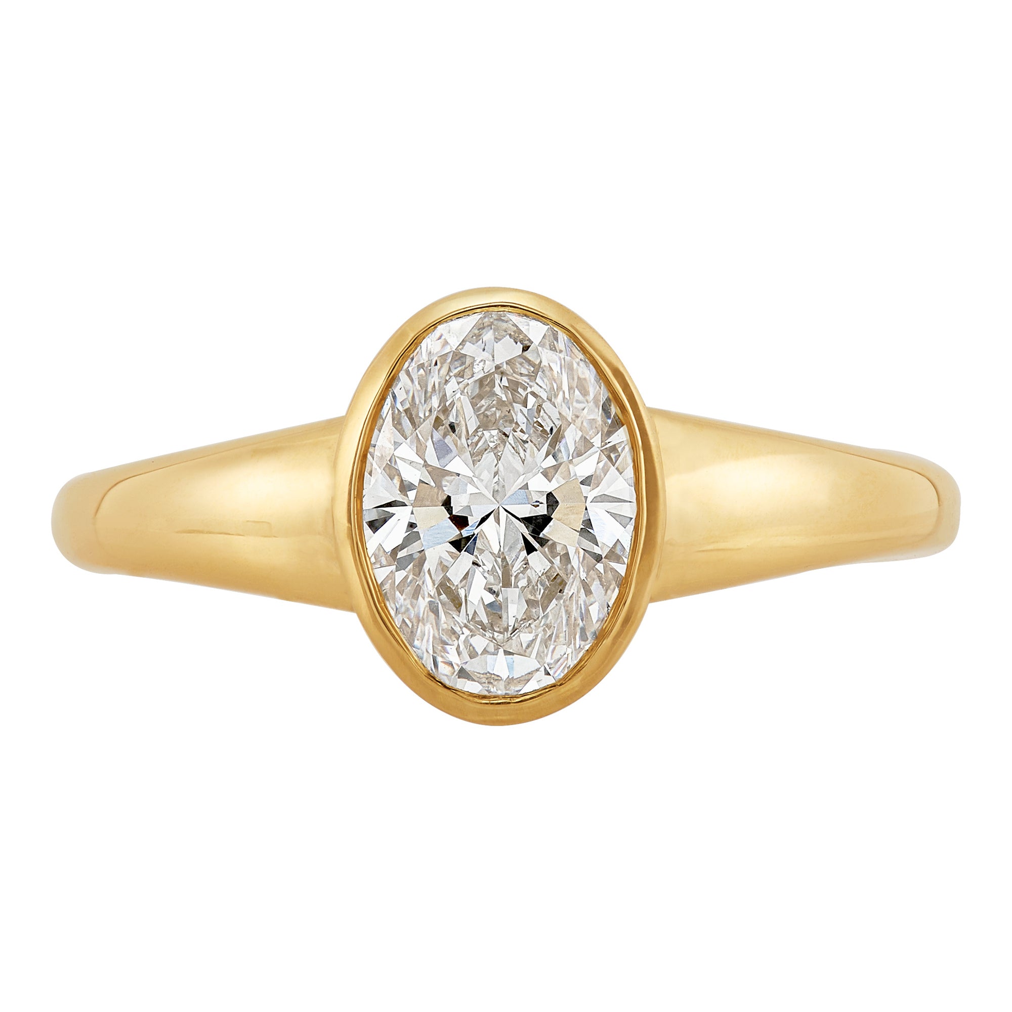 Bezel Engagement Ring